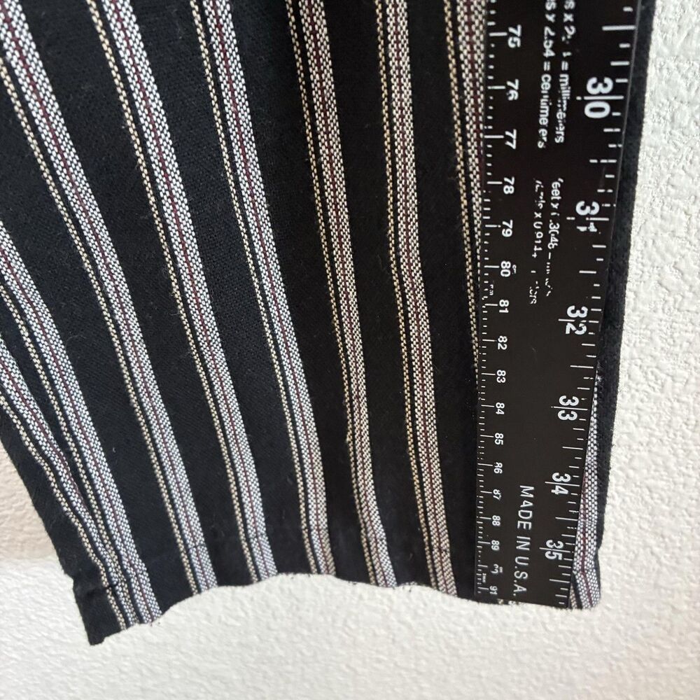 KUT From The Kloth cotton Pull On jogers M Black Stripe Ankle Elastic Waist - Picture 7 of 14